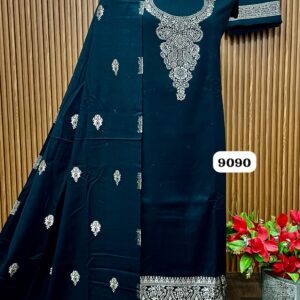 *🔥Premium Weaving Pashmina Suit With Designer Stole🔥*  (9090)