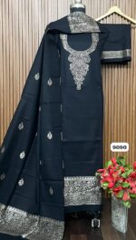 *🔥Premium Weaving Pashmina Suit With Designer Stole🔥*  (9090)