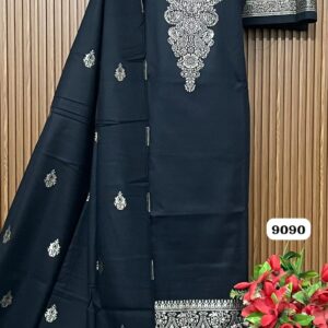*🔥Premium Weaving Pashmina Suit With Designer Stole🔥*  (9090)