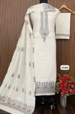 *Pure kaani Weaving suit* *Pure acrylic Woolen Wiving emb* (9160)