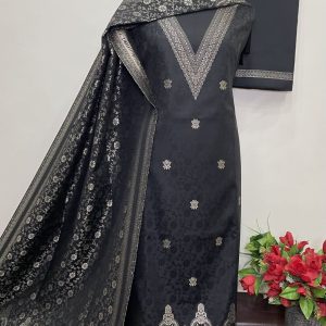 🔥Premium Weaving Pashmina Suit With Designer Stole🔥 (9031)