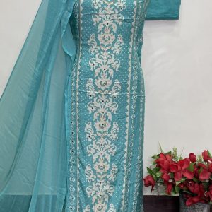 Musleen Designer Shirt Handwork (9010)