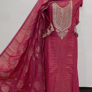 *KARWA CHAUTH SPECIAL SERIES*  *SHIMMER DESIGNER SHIRT WITH SLEEVES WORK* (9057A)
