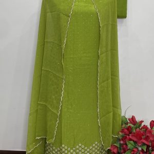 PURE CHINNON  Designer Shirt Stone Work (9052)