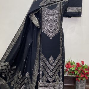 *🔥Premium Weaving Pashmina Suit With Designer Stole🔥* (9112)