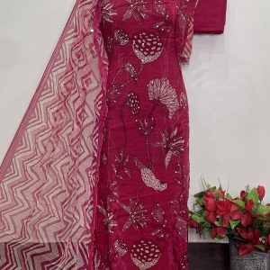 *GLASS ORGANZA DESIGNER SUIT*  (9001)