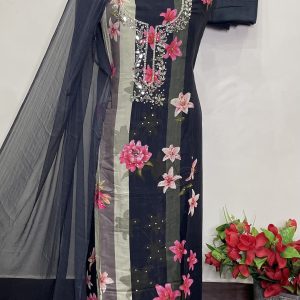 *MASLEEN DESIGNER SHIRT HANDWORK GALA*. (9000B)