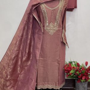 *SHIMMER DESIGNER SUIT WITH SLEEVES WORK*  (9109A)