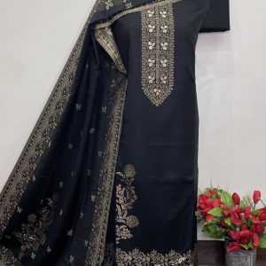 *🔥SUPER HIT Premium Weaving Pashmina Suit With Designer Stole🔥* (9151)