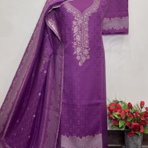 *Pure kaani Weaving suit* *Pure acrylic Woolen Wiving emb* (9157)