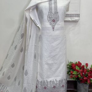 *Pure kaani Weaving suit* *Pure acrylic Woolen Wiving emb* (9160)
