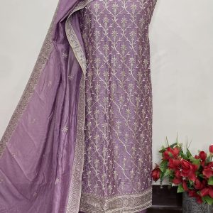Vichitra Silk Designer Embroidry Suit (9026)