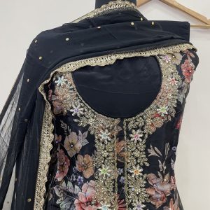 Party Wear Crape Suits