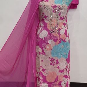 Designer Musleen Shirt Handwork (9999)