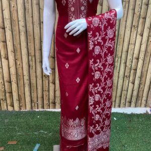 Pure kaani Weaving tie neck suit (9155A)