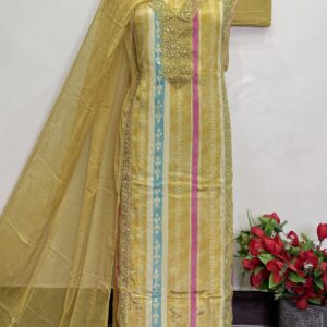 PURE CRAPE DESIGNER SUIT (9183)