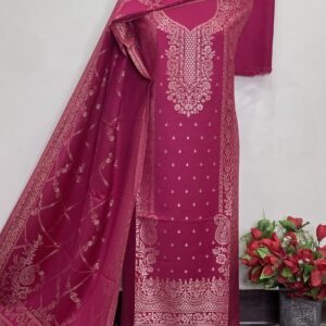 🔥Premium Weaving Pashmina Suit With Designer Stole🔥 (JANNAT)