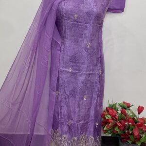GLASS ORGANZA DESIGNER OMBRE SUIT(H207)