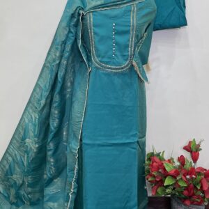 PURE SHIMMER DESIGNER SHIRT HANDWORK WITH SLEEVES WORK (R900)