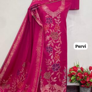 Pure kaani Weaving Designer suit (PURVI)