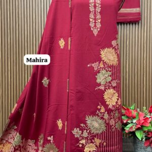 Premium kalamkari Weaving Pashmina Suit With Designer Stole (MAHIRA)