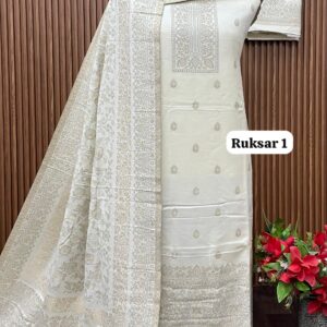 Premium Weaving Pashmina Suit With Designer Stole (RUKSAR 1)
