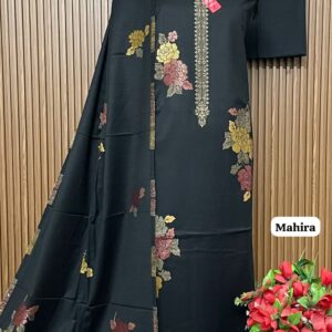 Premium kalamkari Weaving Pashmina Suit With Designer Stole (MAHIRA)