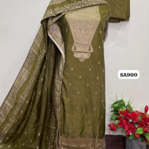 *designer shirt* *Rayon bottom* *designer dupatta* (SA900)