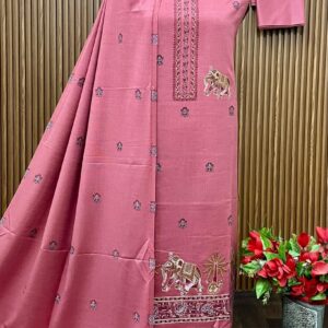 SUPER HIT Premium Weaving Pashmina Suit With Designer Stole (TAJ)