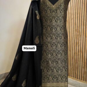 Pure kaani Weaving suit Pure acrylic Woolen Wiving emb (MANALI)