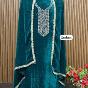 VELEVET DESIGNER SUIT 5 mtr allover (ZARKAN)