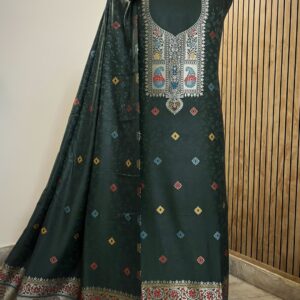 SUPER HIT Premium Weaving Pashmina Suit With Designer Stole (BANARSI)