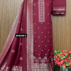 Premium Weaving Pashmina Suit With Designer Stole (RUKSAR 3)