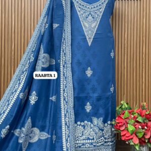 Premium Weaving Pashmina Suit With Designer Stole (RAABTA 1)
