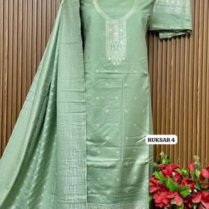 Premium Weaving Pashmina Suit With Designer Stole (RUKSAR 4)
