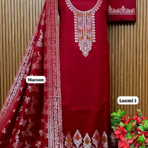 Premium Weaving Pashmina Suit With Designer Stole (LUXMI 1)