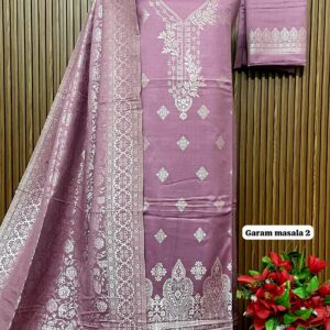 SUPER HIT Premium Weaving Pashmina Suit With Designer Stole (GARAM MASALA 2)