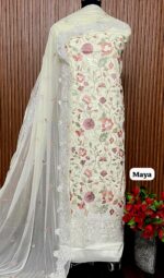 Designer rayon embriodery all over suit (MAYA)