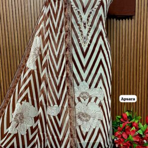 Burberry shimmer designer shirt with hand work neck (APSARA)