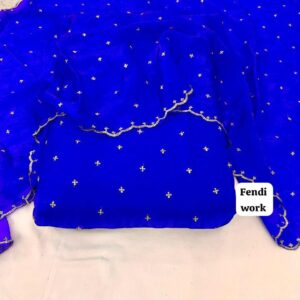 Designer fendi silk shirt allover 5 mtr work (FENDI WORK)