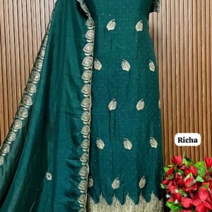 Designer vichitra silk shirt (RICHA)