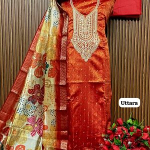 Designer shimmer Banarsi shirt (UTTARA)