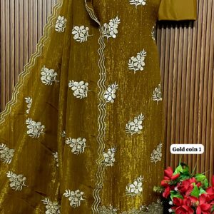 designer crunchy silk shirt (GOLD COIN 1)