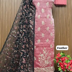 Designer crunchy silk shirt (FEATHER)