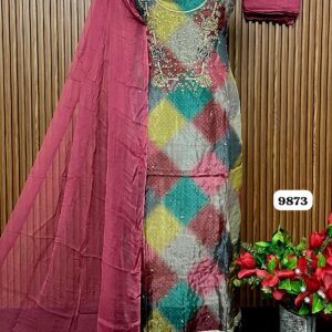 Glass organza designer shirt (9873)