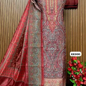 Maheshwari silk digital designer suit (KK900)
