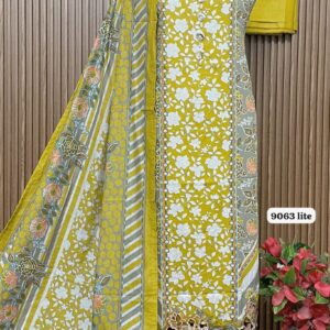 Glace cotton designer suit (9063 LITE)