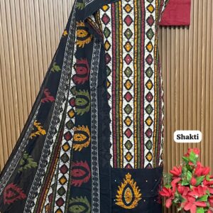 Pure jaipuri cotton designer shirt with aari work (SHAKTI)