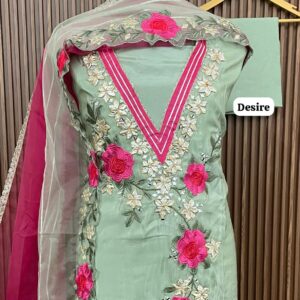 SHIMMER DESIGNER SHIRT GOOTTA PATTI WORK (DESIRE)