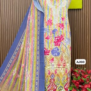 JAM COTTON DESIGNER SHIRT NECK GALA AND BORDER (AJ60)